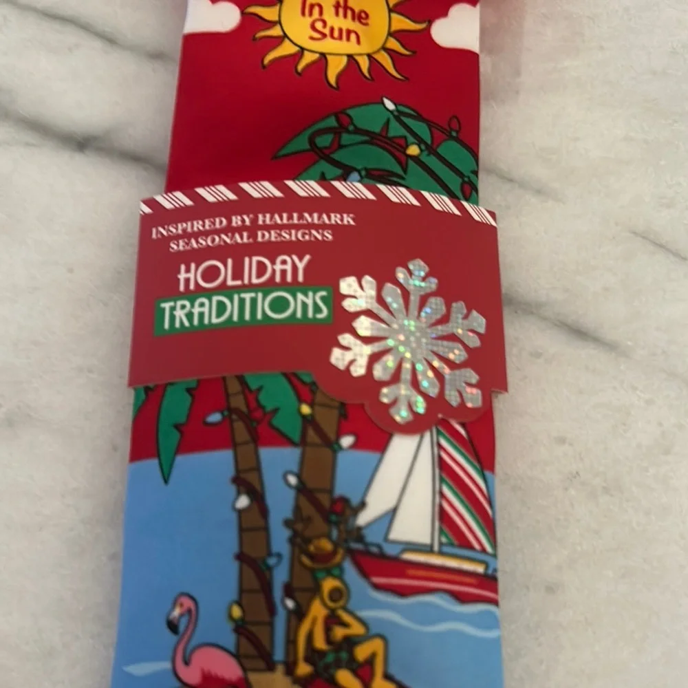 Fun Blue Santa Tie